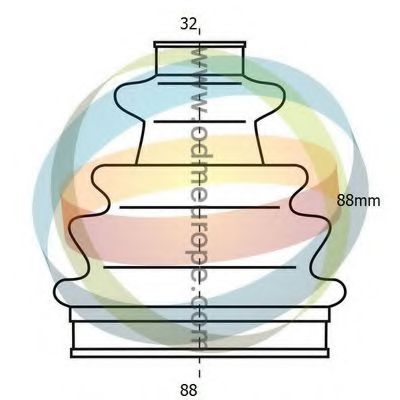 Комплект пылника, приводной вал ODM-MULTIPARTS 21-990008