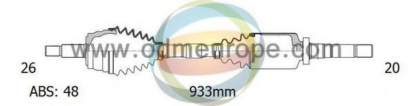 Приводной вал ODM-MULTIPARTS 18-092061