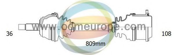 Приводной вал ODM-MULTIPARTS 18-212030