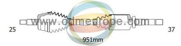 Приводной вал ODM-MULTIPARTS 18-162660