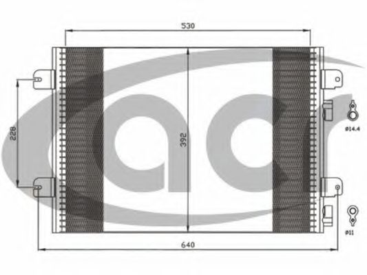 Конденсатор, кондиционер ACR 300595