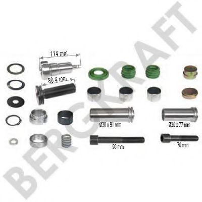 Ремкомплект, тормозной суппорт BERGKRAFT BK8500115