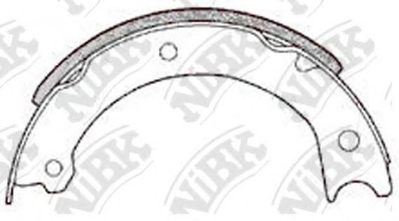 Комплект тормозных колодок, стояночная тормозная система NiBK FN1135