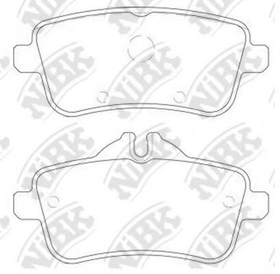 Комплект тормозных колодок, дисковый тормоз NiBK PN31011