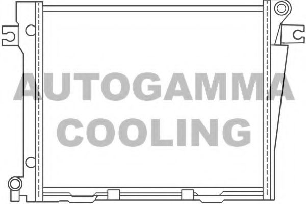 Радиатор, охлаждение двигателя AUTOGAMMA 100104