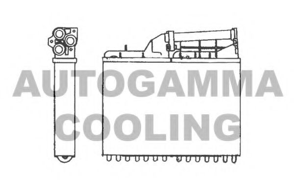 Теплообменник, отопление салона AUTOGAMMA 101623