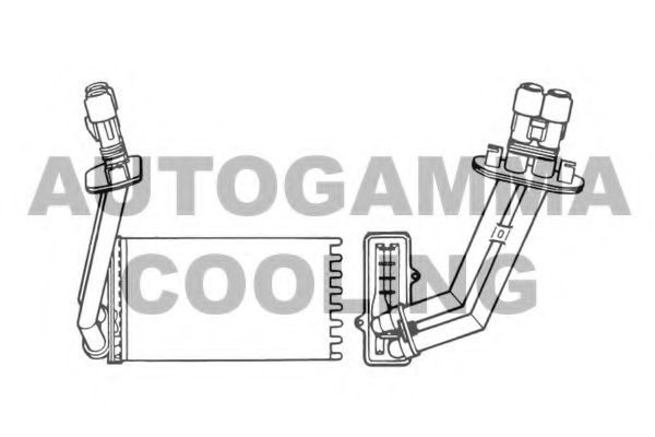 Теплообменник, отопление салона AUTOGAMMA 101664