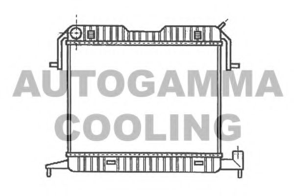 Радиатор, охлаждение двигателя AUTOGAMMA 102235