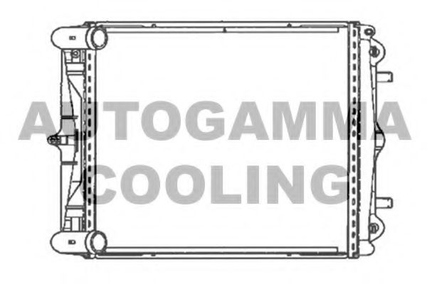 Радиатор, охлаждение двигателя AUTOGAMMA 104114