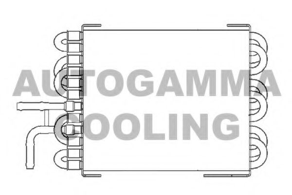 Радиатор, охлаждение двигателя AUTOGAMMA 104177