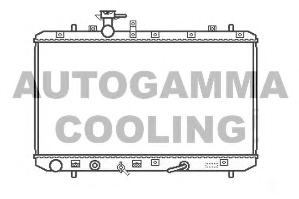 Радиатор, охлаждение двигателя AUTOGAMMA 105112