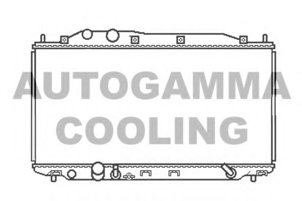 Радиатор, охлаждение двигателя AUTOGAMMA 105125