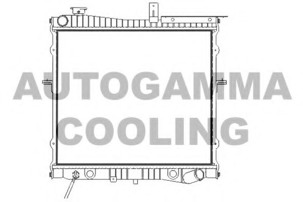 Радиатор, охлаждение двигателя AUTOGAMMA 105260