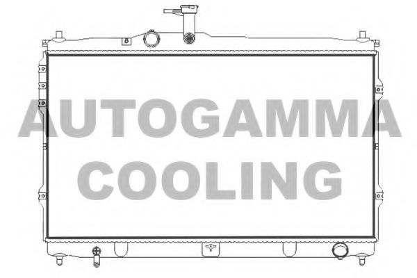 Радиатор, охлаждение двигателя AUTOGAMMA 107391
