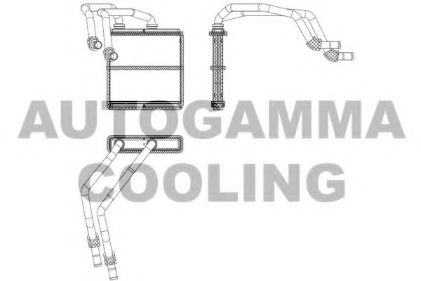 Теплообменник, отопление салона AUTOGAMMA 107517