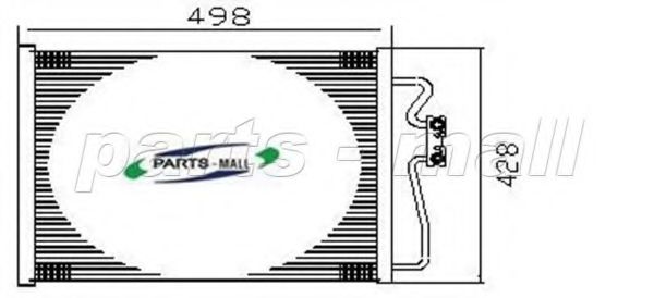 Конденсатор, кондиционер PARTS-MALL PXNCV-009