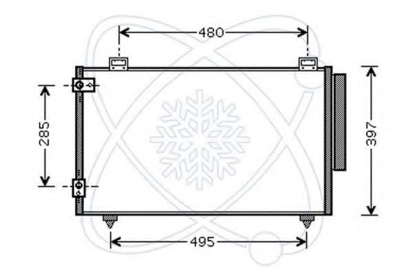 Конденсатор, кондиционер ELECTRO AUTO 30T0026