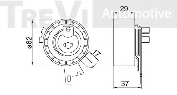 Натяжной ролик, ремень ГРМ BERTOLOTTI 18031