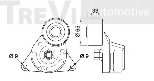 Натяжная планка, поликлиновой ремень TREVI AUTOMOTIVE A1966