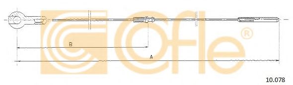 Тросик газа COFLE 10078