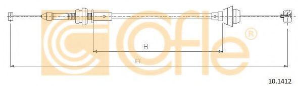 Тросик газа COFLE 10.1412