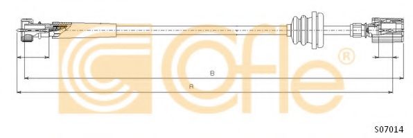 Тросик спидометра COFLE S07014