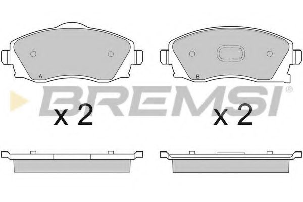 Комплект тормозных колодок, дисковый тормоз BENDIX 573011J