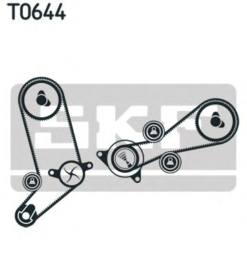 Водяной насос + комплект зубчатого ремня SKF VKMC 01258-2