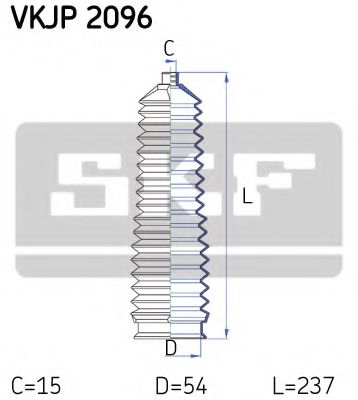 Комплект пылника, рулевое управление SKF VKJP 2096