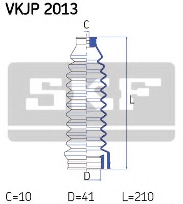 Комплект пылника, рулевое управление SKF VKJP 2013