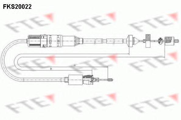 Трос, управление сцеплением FTE FKS20022