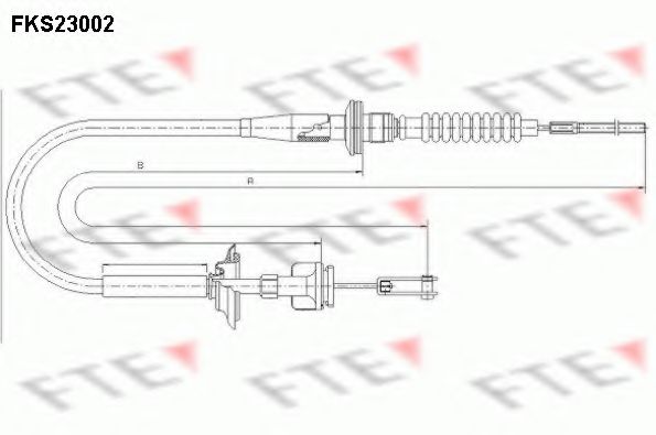 Трос, управление сцеплением FTE FKS23002