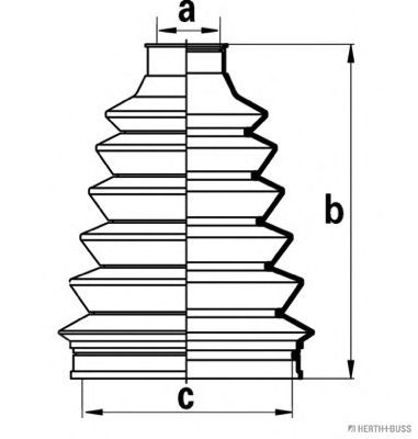 Комплект пылника, приводной вал HERTH+BUSS JAKOPARTS J2860500