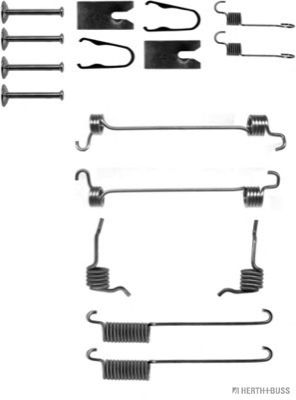 Комплектующие, тормозная колодка HERTH+BUSS JAKOPARTS J3563008