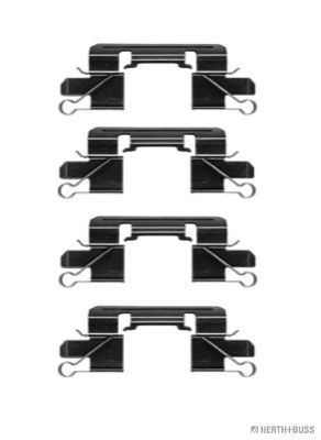 Комплектующие, колодки дискового тормоза HERTH+BUSS JAKOPARTS J3665014