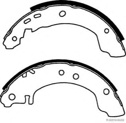Комплект тормозных колодок HERTH+BUSS JAKOPARTS J3501041