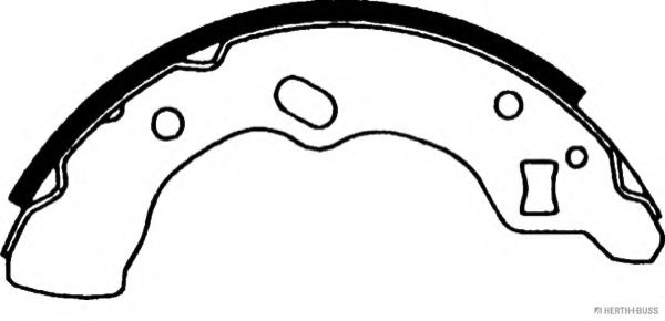 Комплект тормозных колодок HERTH+BUSS JAKOPARTS J3503017