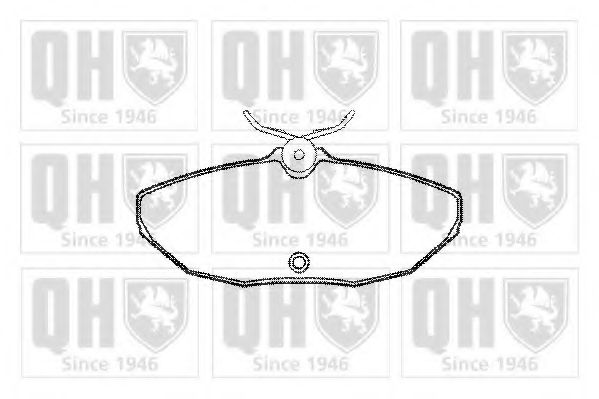 Комплект тормозных колодок, дисковый тормоз QUINTON HAZELL 23424