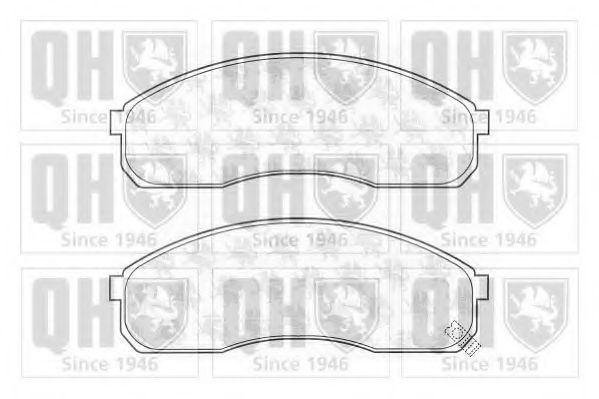 Комплект тормозных колодок, дисковый тормоз QUINTON HAZELL BP1306