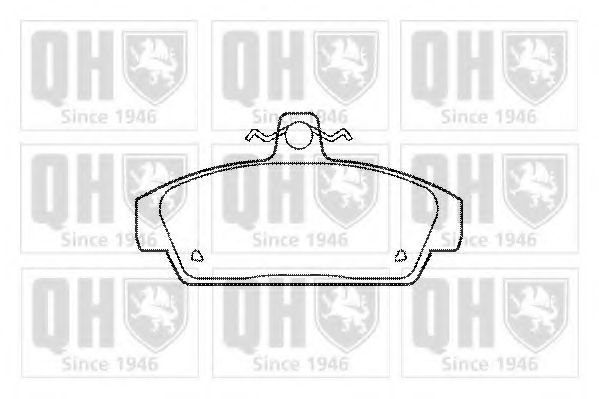 Комплект тормозных колодок, дисковый тормоз QUINTON HAZELL BP519
