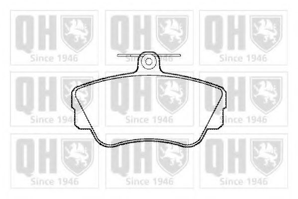 Комплект тормозных колодок, дисковый тормоз QUINTON HAZELL BP592