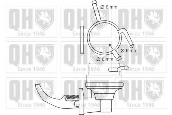 Топливный насос QUINTON HAZELL QFP205