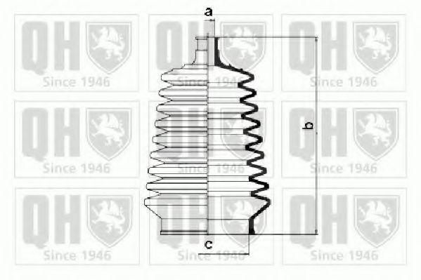 Комплект пылника, рулевое управление QUINTON HAZELL QG1011