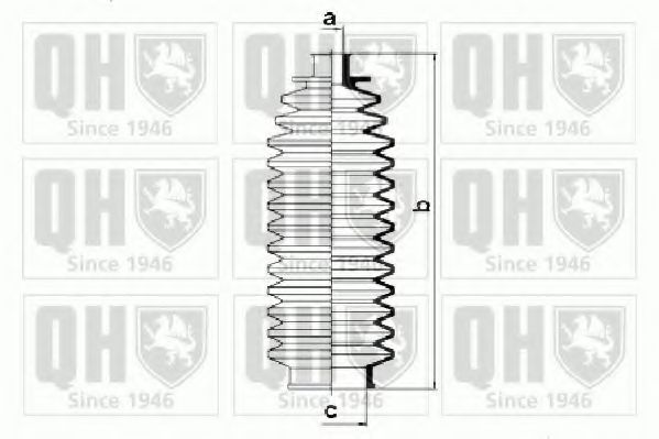 Комплект пылника, рулевое управление QUINTON HAZELL QG1163