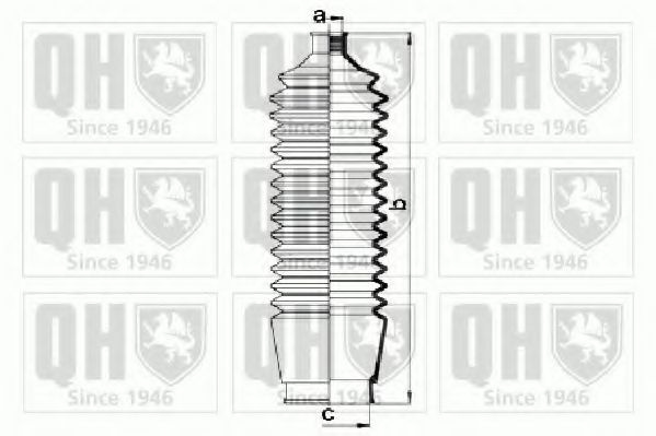 Комплект пылника, рулевое управление HERTH+BUSS JAKOPARTS J2845008