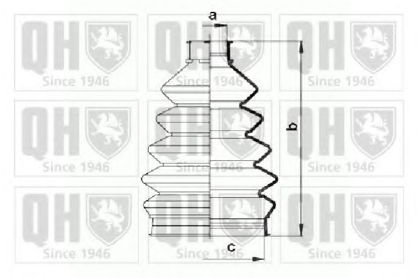 Комплект пылника, приводной вал QUINTON HAZELL QJB874