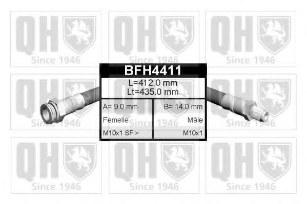Тормозной шланг QUINTON HAZELL BFH4411