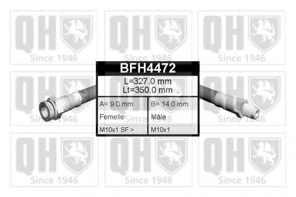 Тормозной шланг QUINTON HAZELL BFH4472