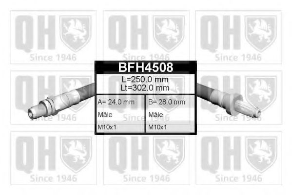 Тормозной шланг QUINTON HAZELL BFH4508