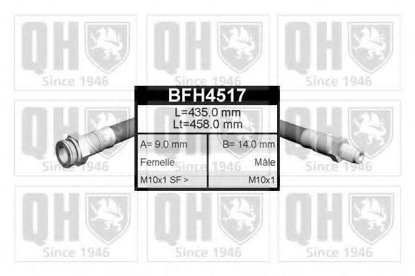 Тормозной шланг QUINTON HAZELL BFH4517